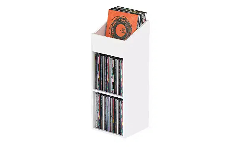 Portadischi in vinile bianco da 2 pezzi – Contiene fino a 330 dischi