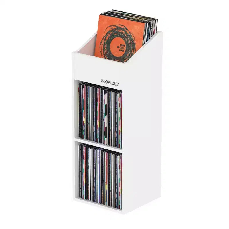 Portadischi in vinile bianco da 2 pezzi – Contiene fino a 330 dischi