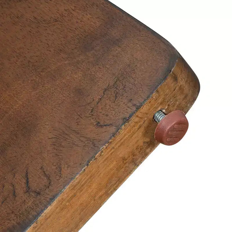 Tavolo da pranzo rotondo allungabile, marrone/naturale, stile rustico, 4-6 posti