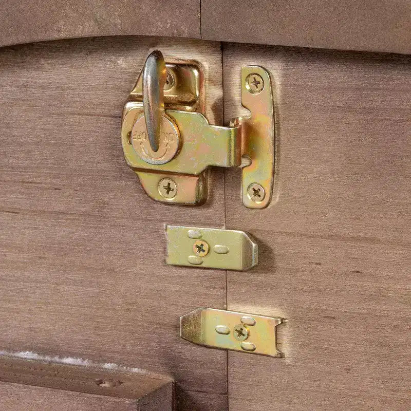 Tavolo da pranzo rotondo allungabile, marrone/naturale, stile rustico, 4-6 posti