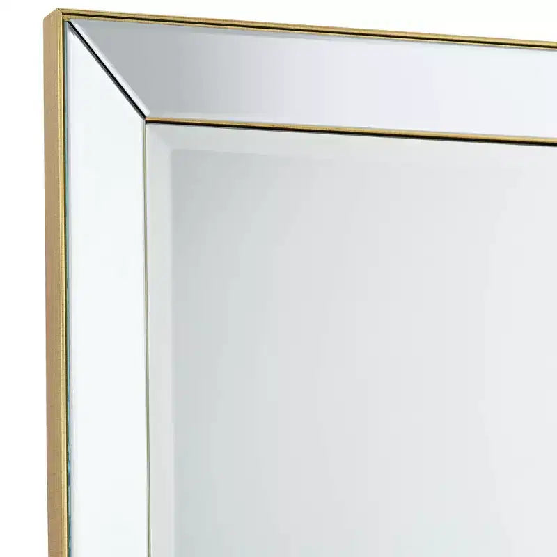 Specchio da Parete Rettangolare Oro Opaco, Singolo, 61 x 96,5 cm