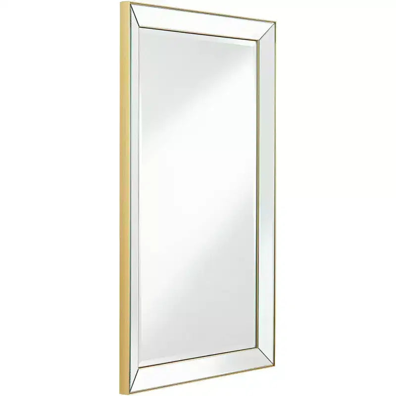 Specchio da Parete Rettangolare Oro Opaco, Singolo, 61 x 96,5 cm